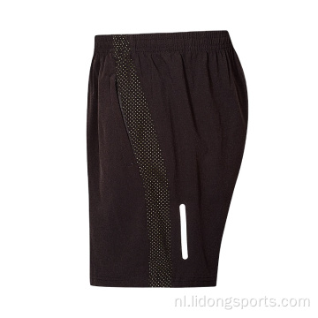 Mesh polyester aangepaste logo zomerloop training shorts